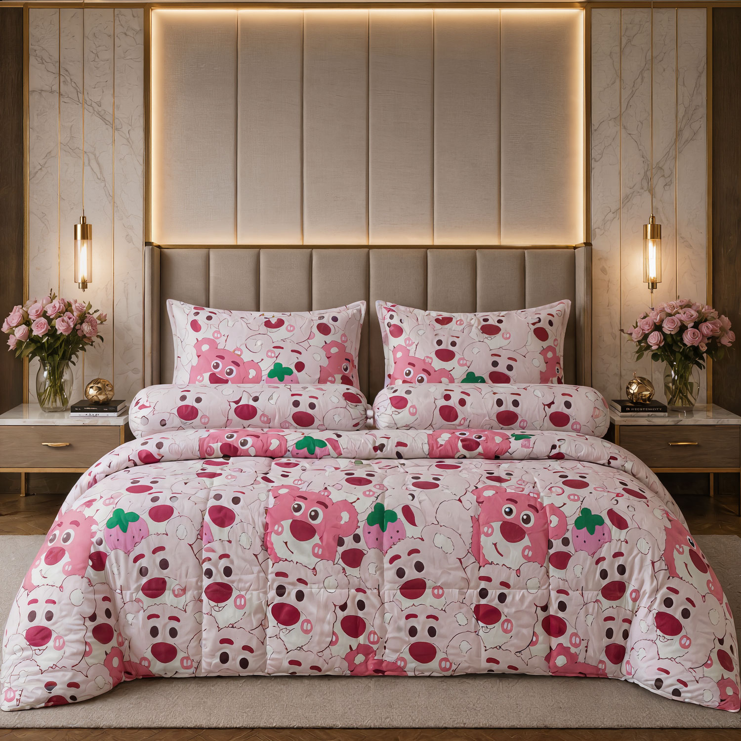 កម្រាលពូកសាច់សំឡីកប្បាស់ Jasmine Silver