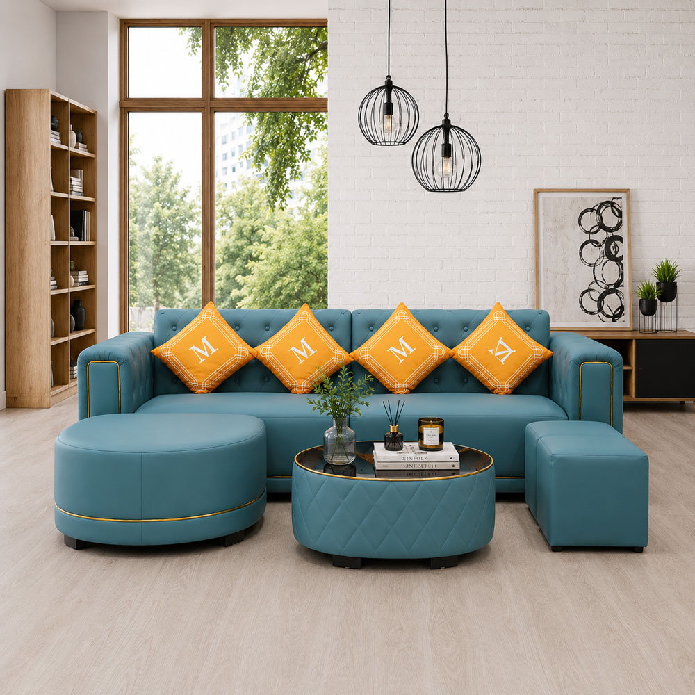 សាឡុងកែងអក្សរ L ខ្នាតធំ បែប Modern Luxury