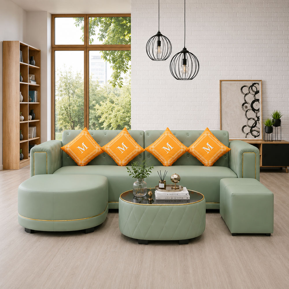 សាឡុងកែងអក្សរ L ខ្នាតធំ បែប Modern Luxury