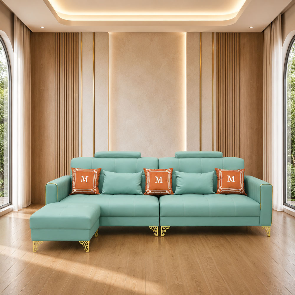 សាឡុងកែងអក្សរ L ខ្នាតធំ បែប Modern Luxury
