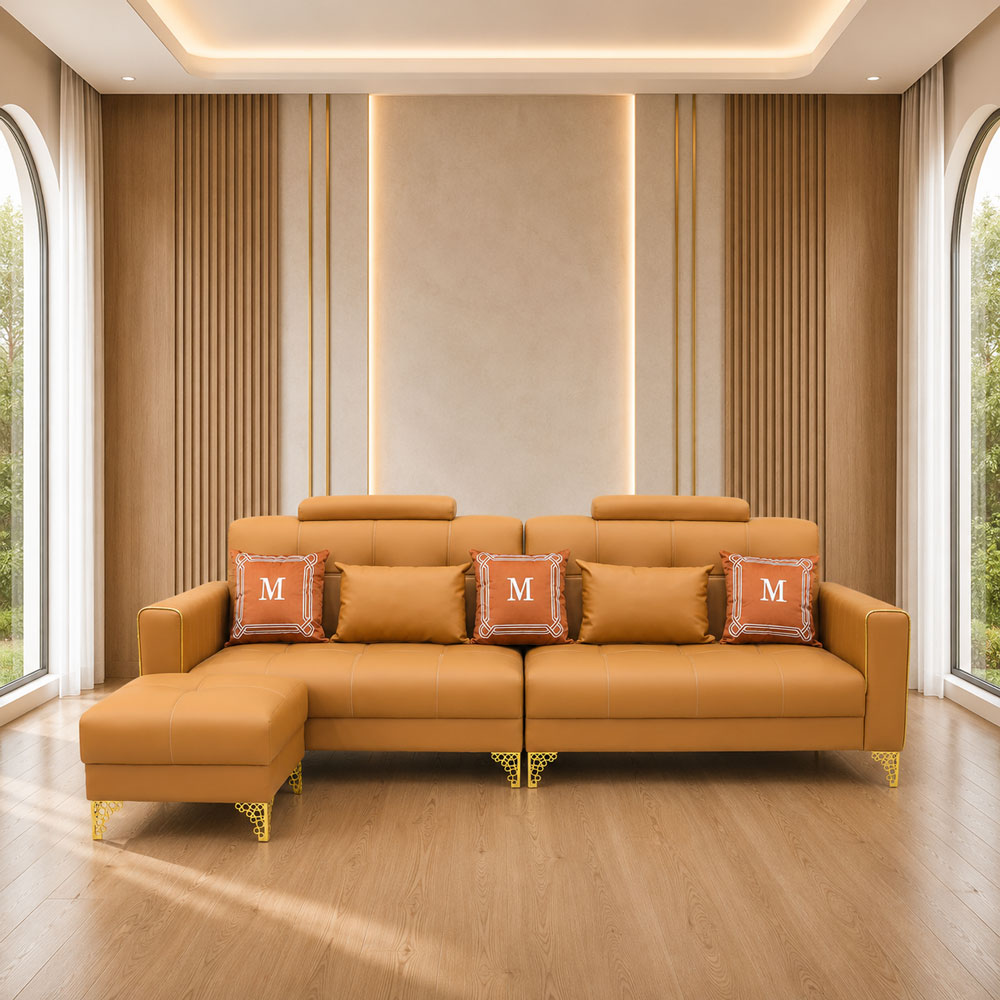 តសាឡុងកែងអក្សរ L ខ្នាតធំ បែប Modern Luxury