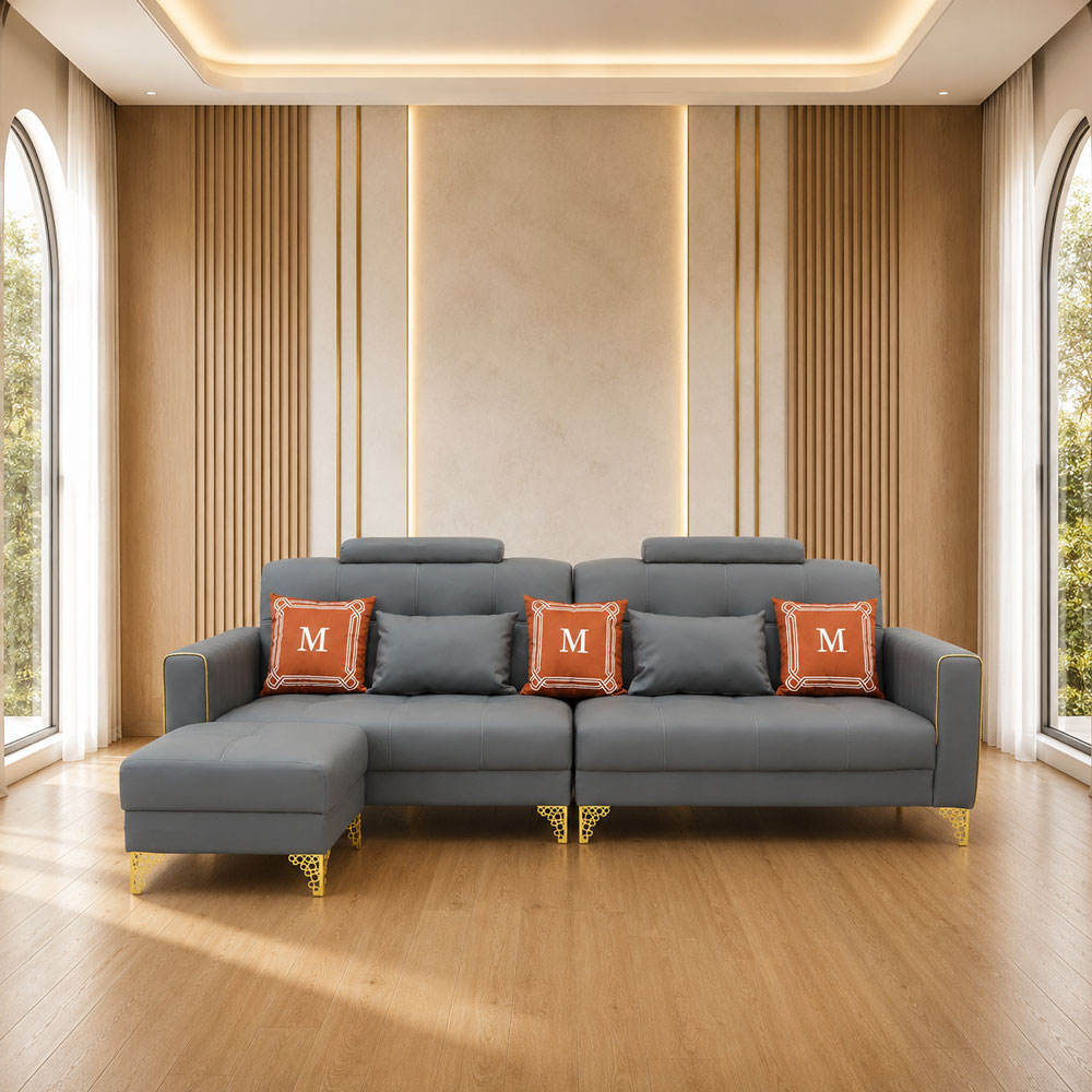 តសាឡុងកែងអក្សរ L ខ្នាតធំ បែប Modern Luxury
