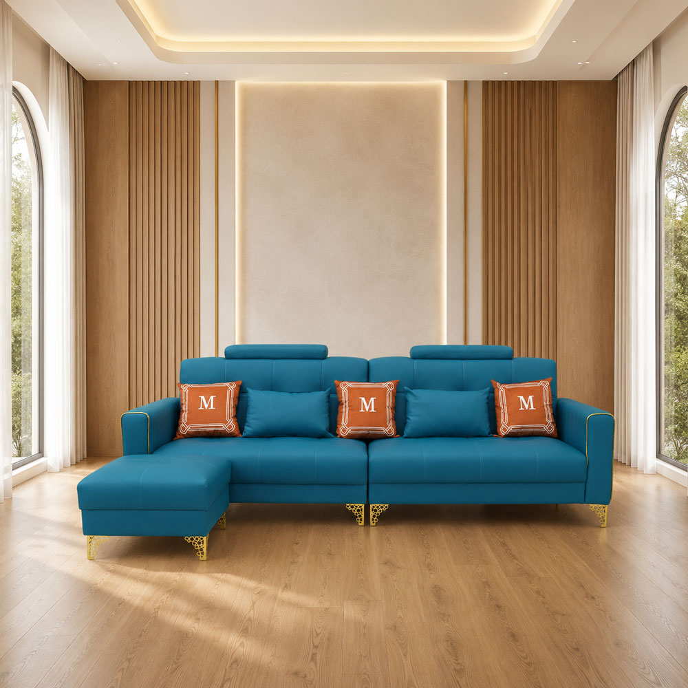 តសាឡុងកែងអក្សរ L ខ្នាតធំ បែប Modern Luxury