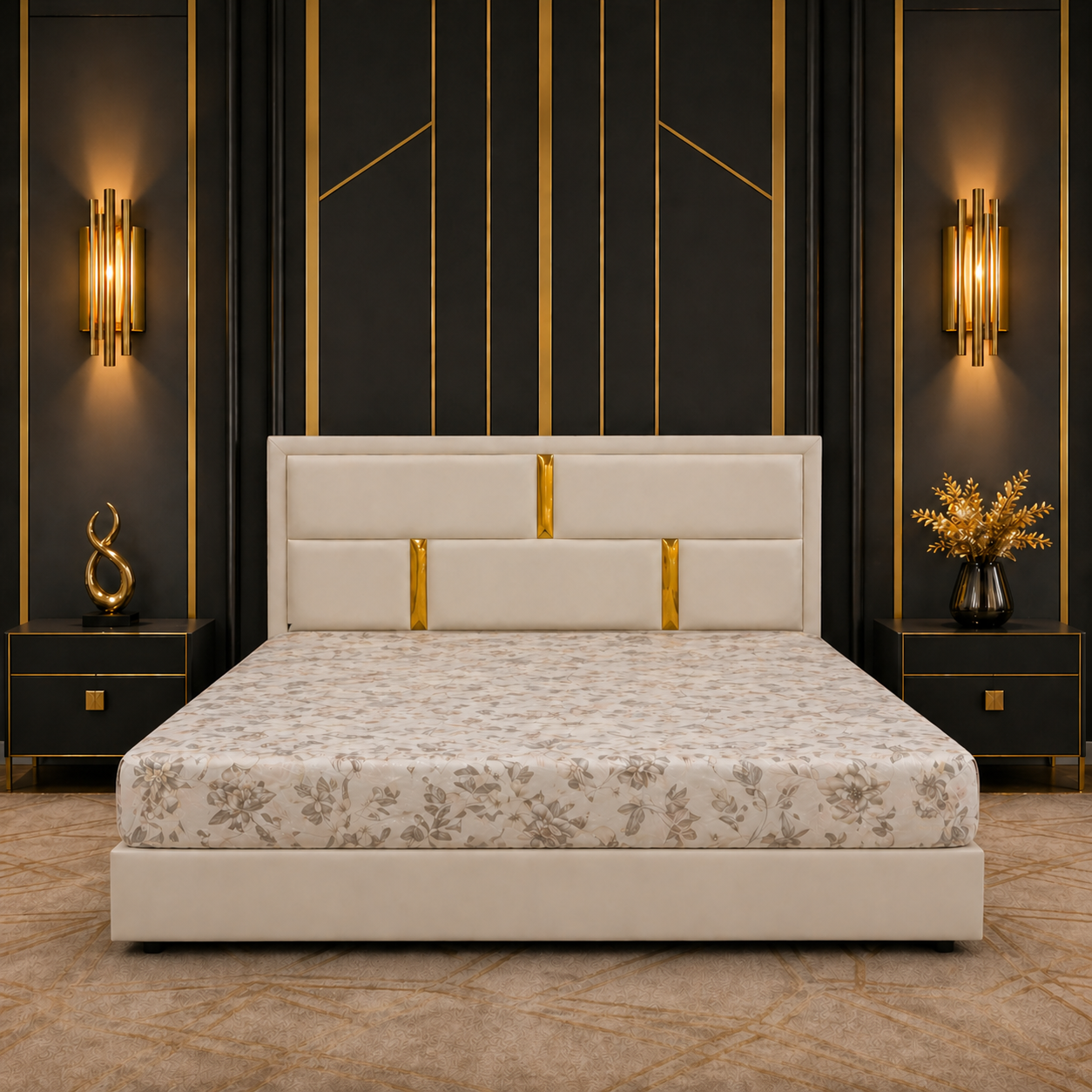 គ្រែស្បែកម៉ូដទាន់សម័យ