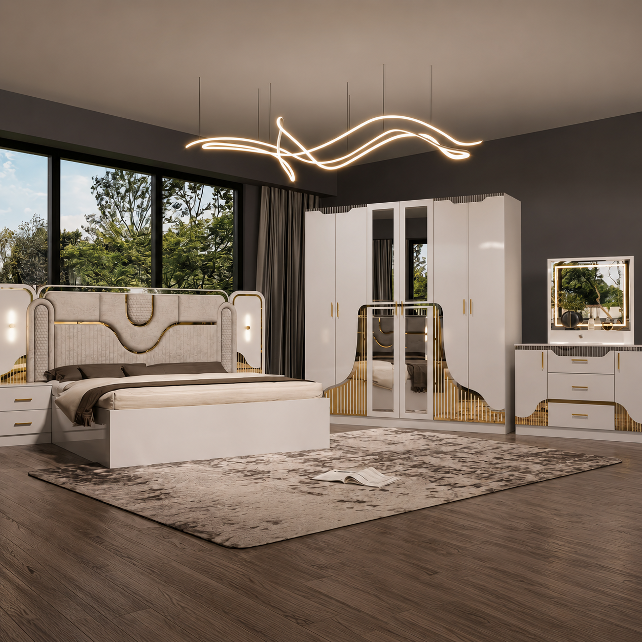 ឈុតគ្រែប្រណិត ម៉ូដទំនើប Luxury Modern Style