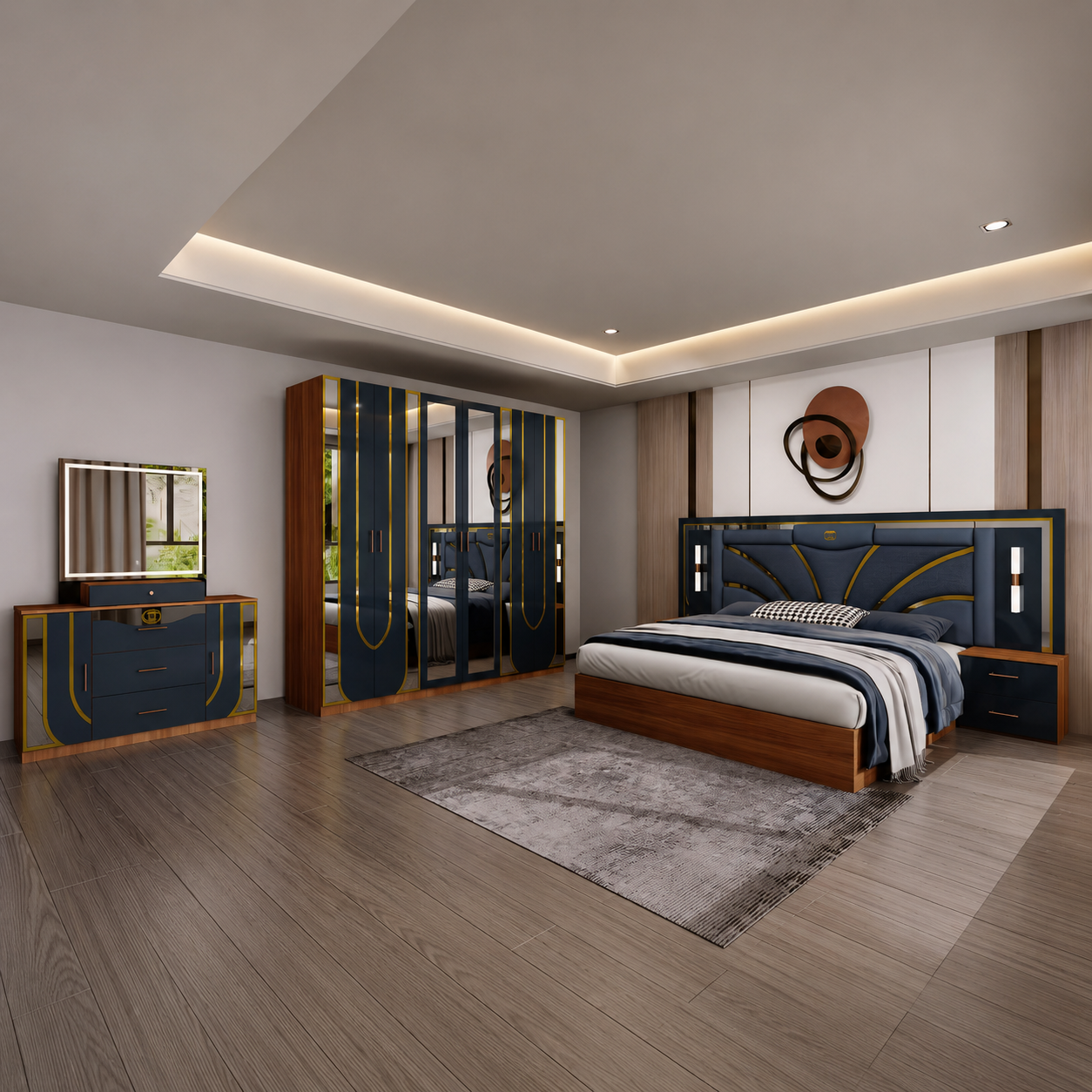 ឈុតគ្រែប្រណិត ម៉ូដទំនើប Luxury Modern Style