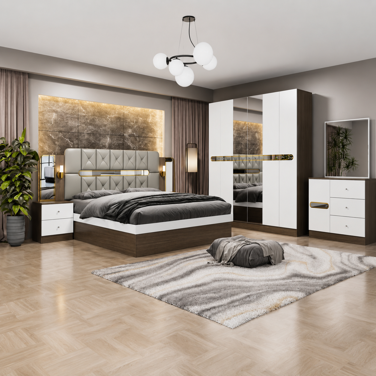 ឈុតគ្រែប្រណិត ម៉ូដទំនើប Luxury Modern Style