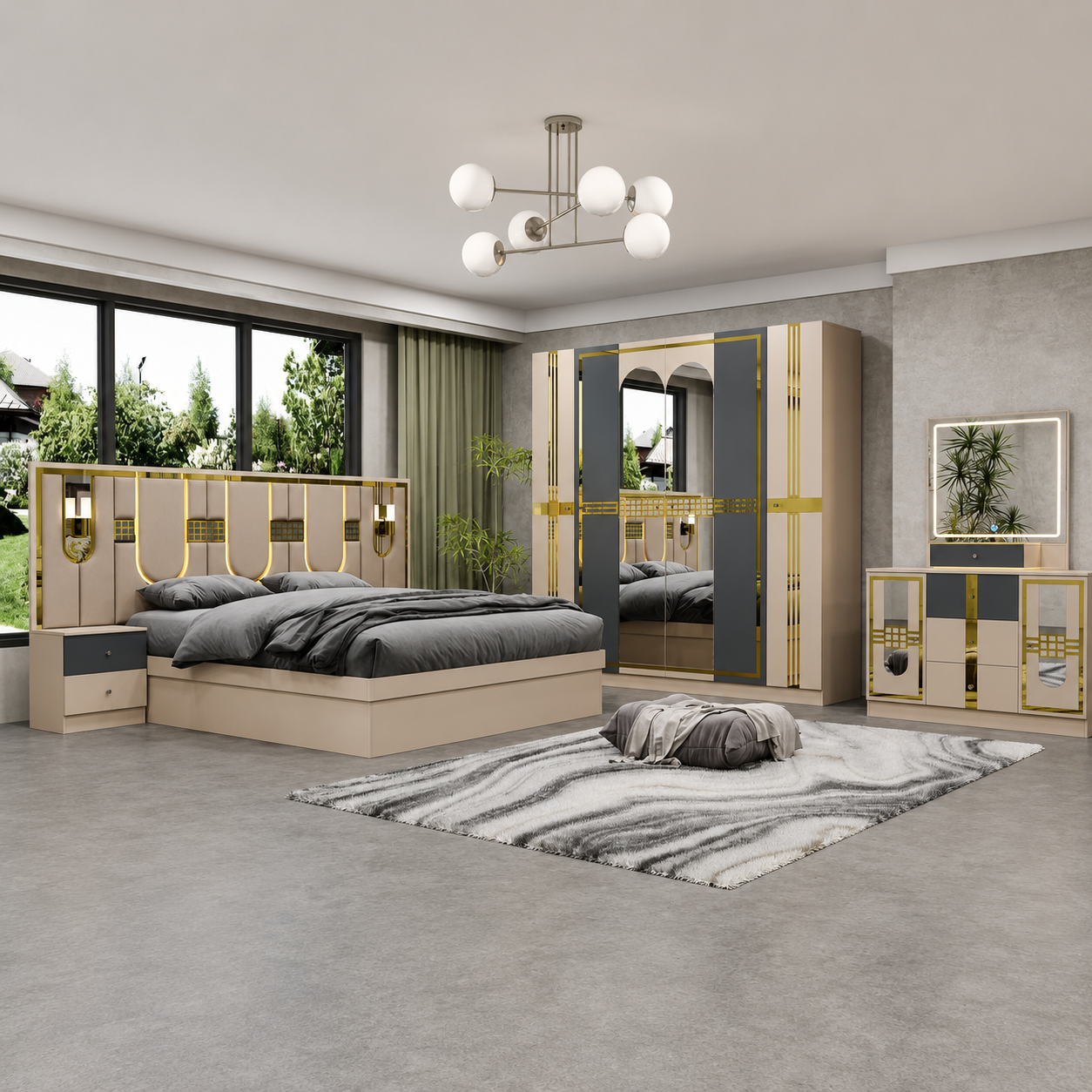 ឈុតគ្រែប្រណិត ម៉ូដទំនើប Luxury Modern Style