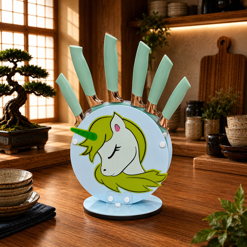 ឈុតកាំបិត Unicorn Premium 6 មុខ